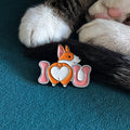 Corgi butt I Love You enamel pin — cute corgi Valentine's gift