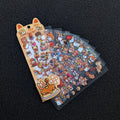 Cute waterproof corgi enamel stickers — kawaii orange and multicolor corgi designs