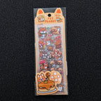 Cute waterproof PVC corgi stickers — kawaii orange and multicolor corgi designs