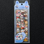 Cute waterproof panda stickers — kawaii black and white panda designs