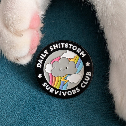 Daily Shitstorm Survivors Club Pin