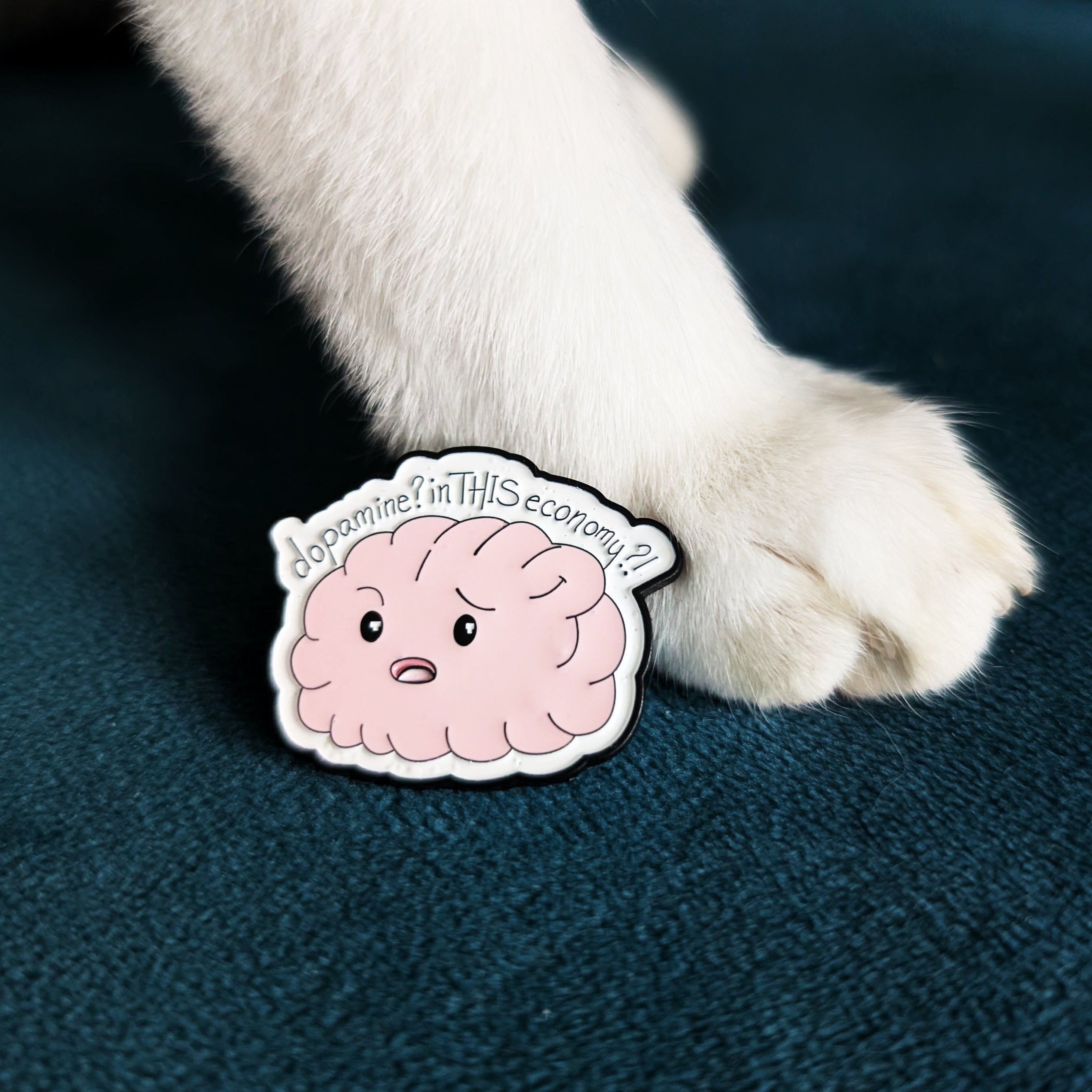 Dopamine brain in this economy pin