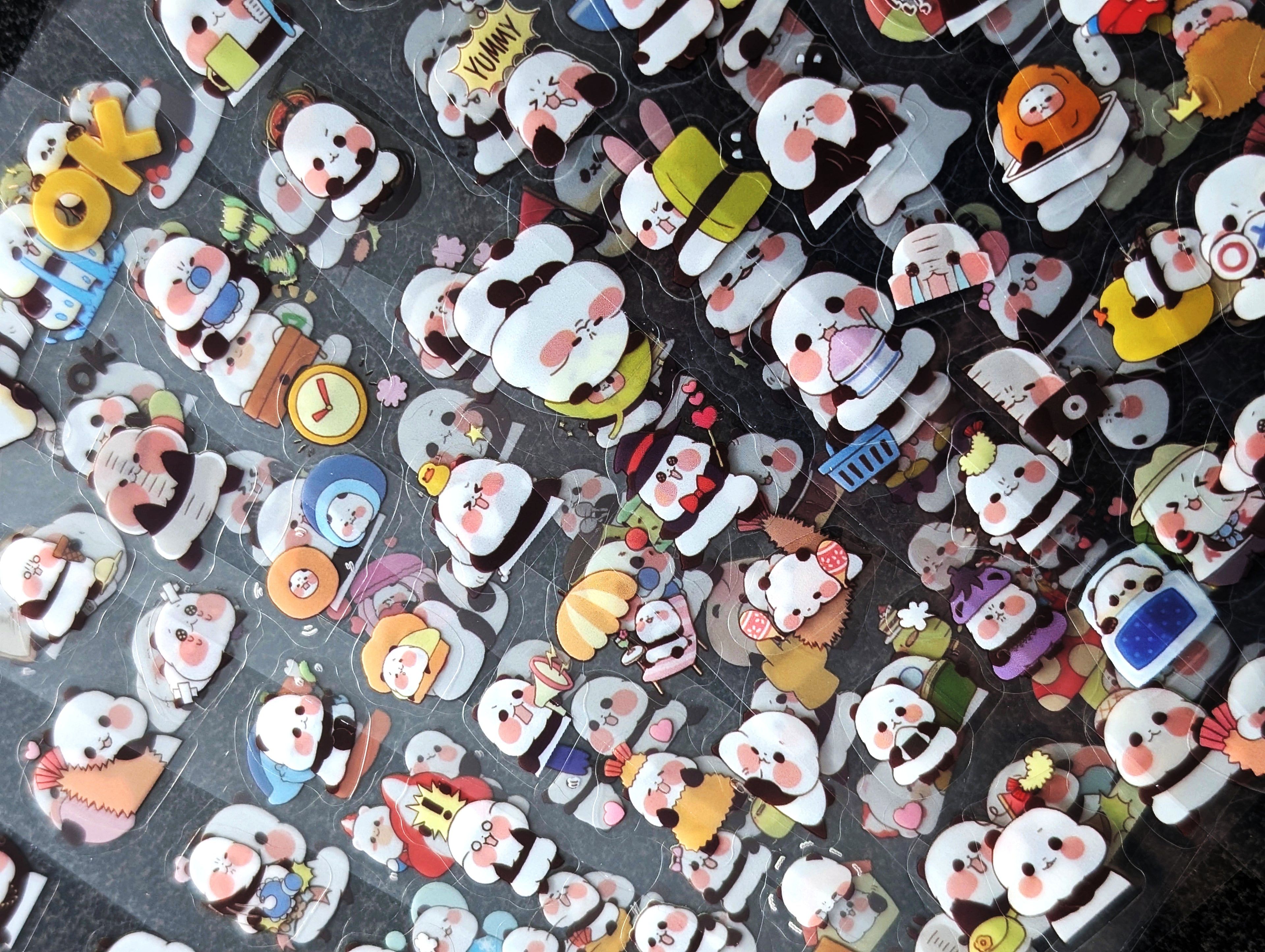 Panda Sticker Set