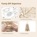 Pagode Puzzle 3D en Bois