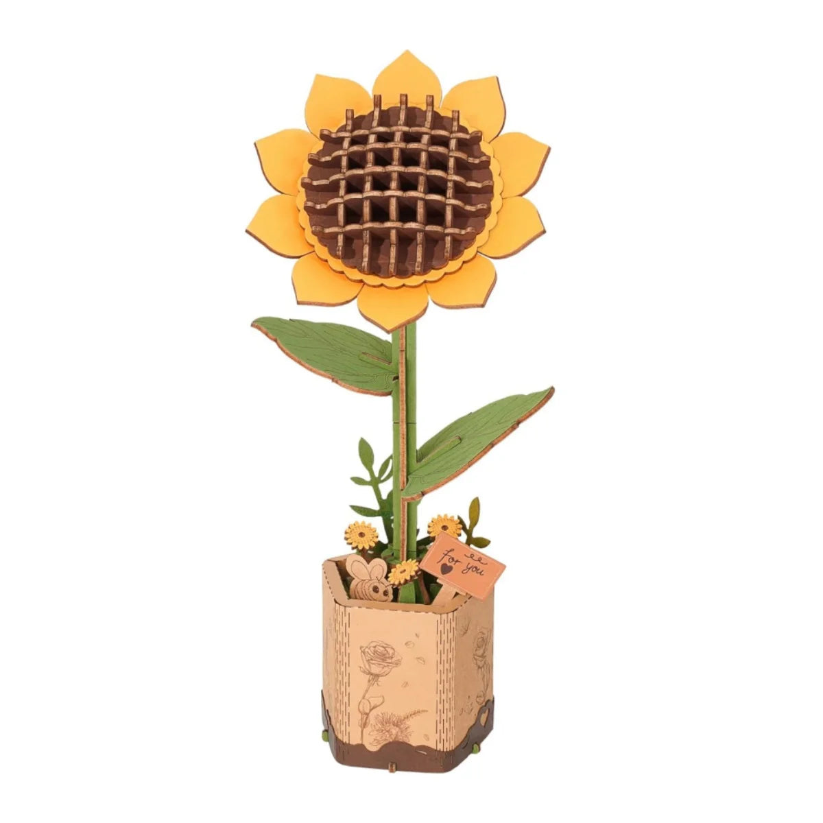 Wooden Flower Puzzle – Build Your Own Flower Bouquet DIY Craft Kit