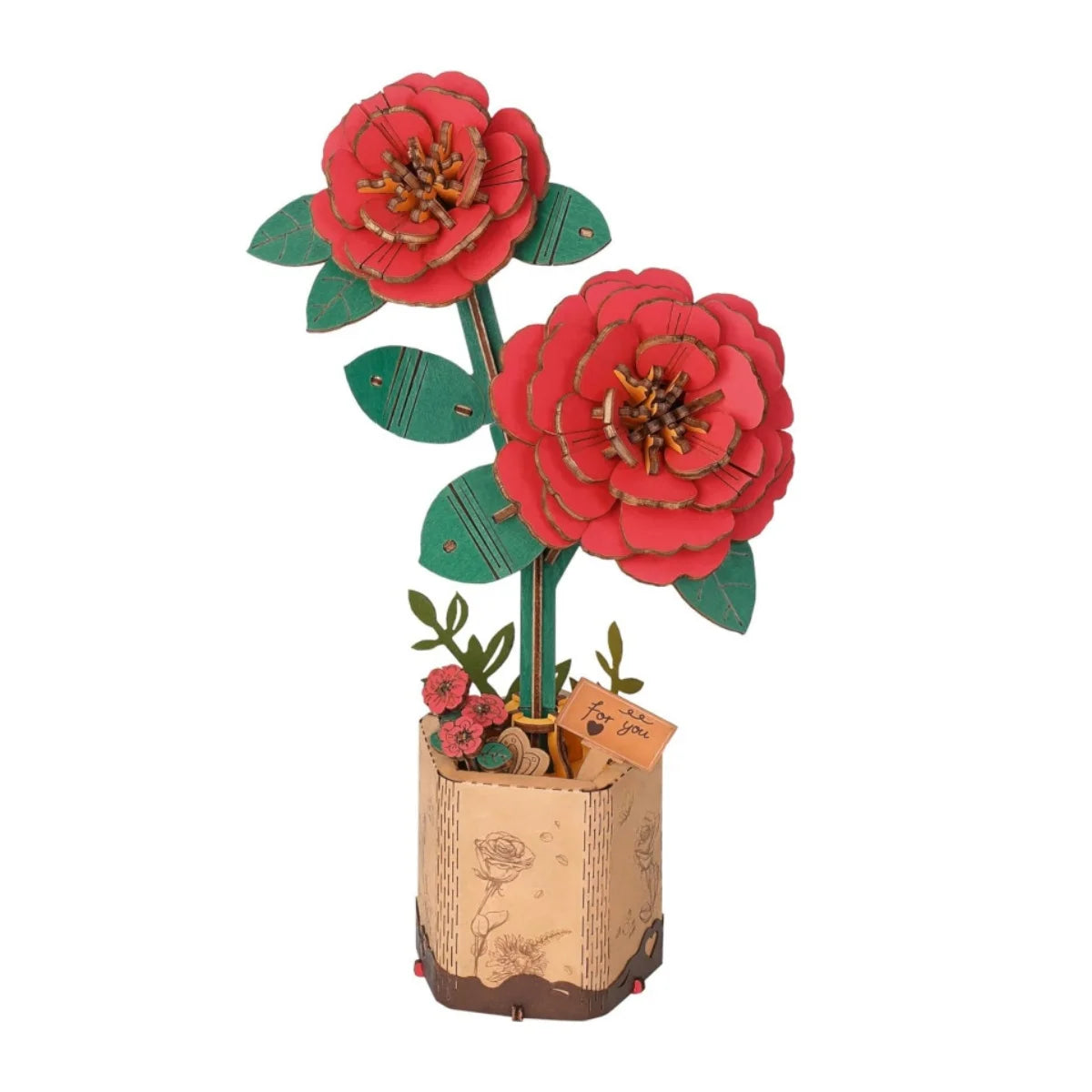 Wooden Flower Puzzle – Build Your Own Flower Bouquet DIY Craft Kit