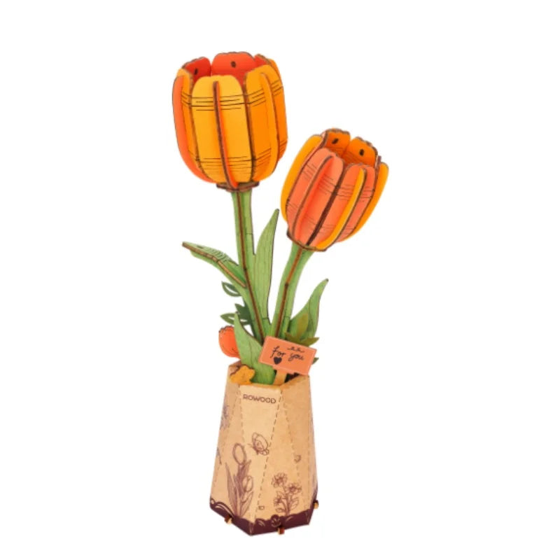 Wooden Flower Puzzle – Build Your Own Flower Bouquet DIY Craft Kit