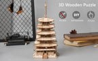 Pagode Puzzle 3D en Bois