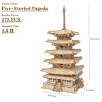 Pagode Puzzle 3D en Bois