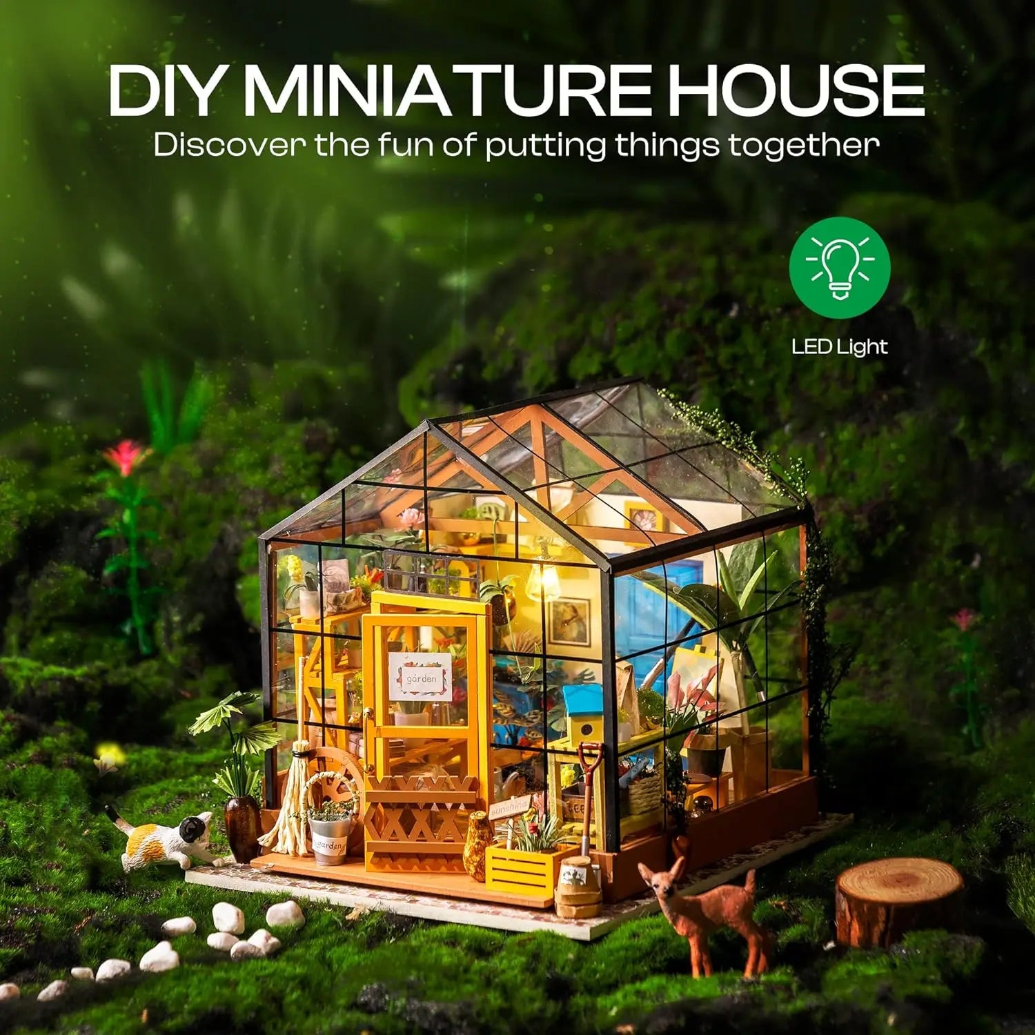Mini Green House DIY Miniature Kit