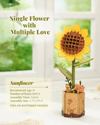 Wooden Flower Puzzle – Build Your Own Flower Bouquet DIY Craft Kit