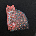 fox stickers with several transparent sheets fanned out.
