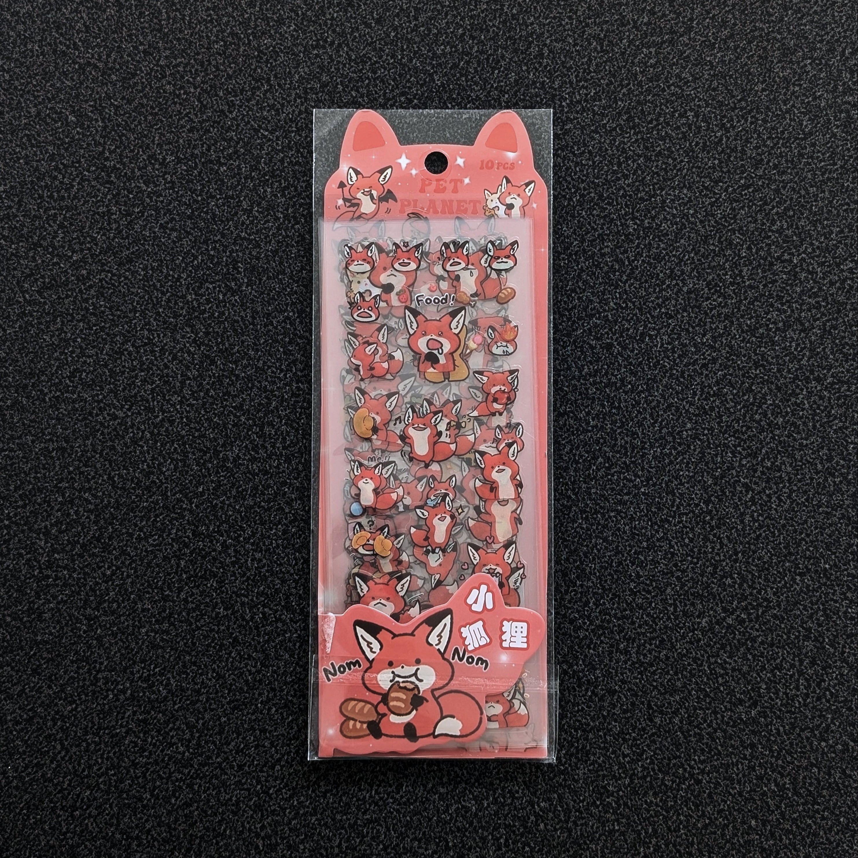 Waterproof PVC fox stickers