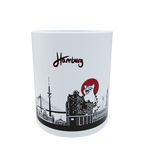 Hamburg skyline silhouette tasse